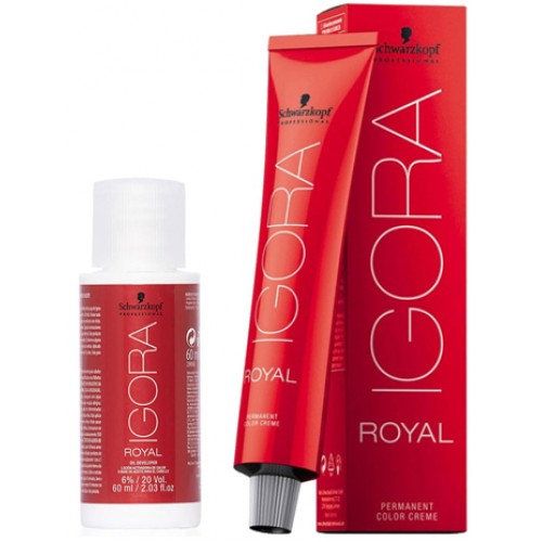 Coloração Schwarzkopf Igora Royal 60g - Cor 6-77 Louro Escuro